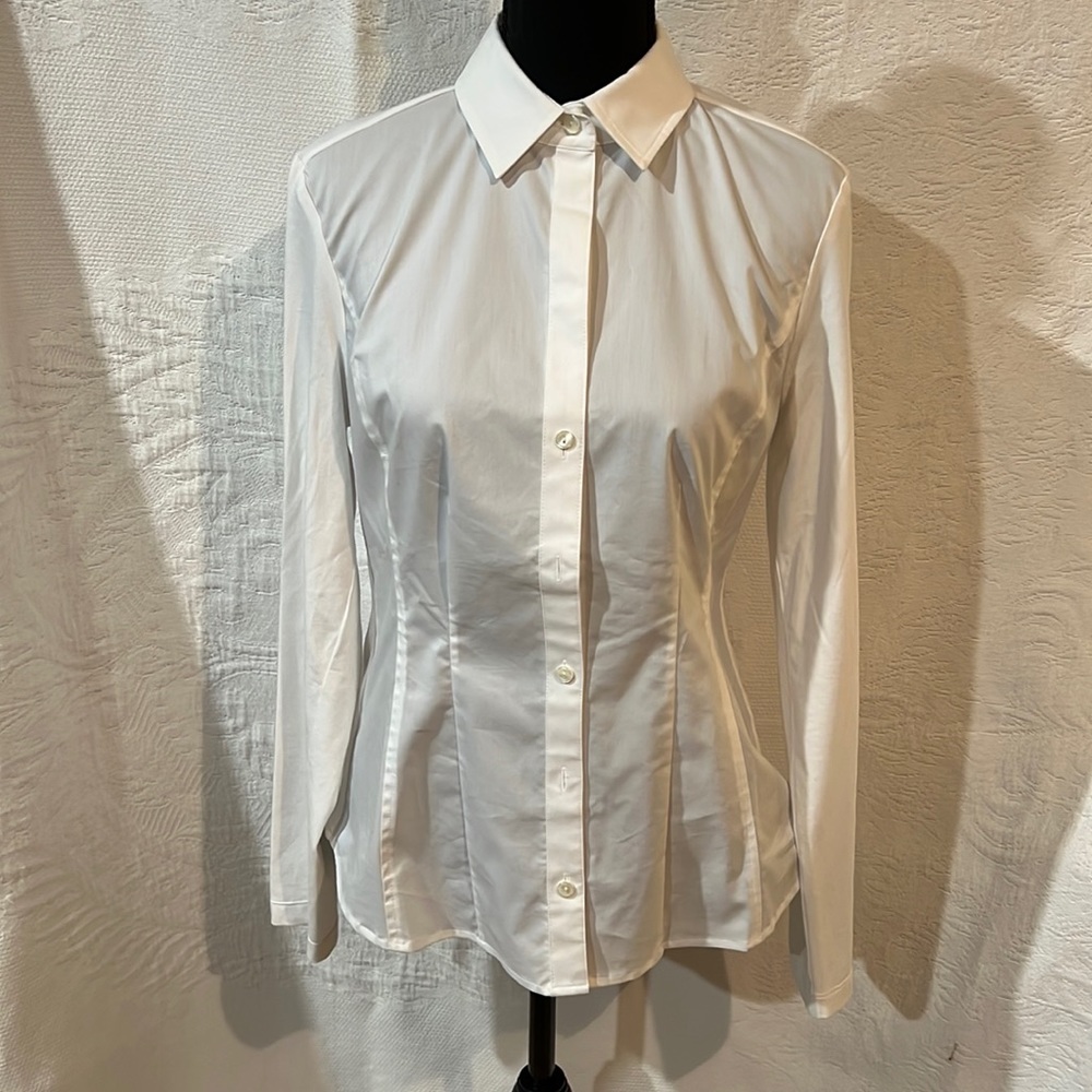Hinson Wu white‎ long sleeve top, size 6
